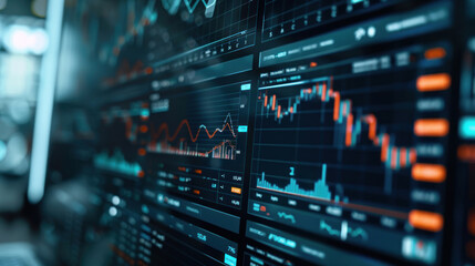 Obraz premium A digital platform where investors track the performance of their tech startup investments, highlighting growth metrics and market expansion.