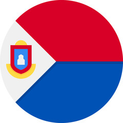 Obraz premium Sint MaartenFlag Icon