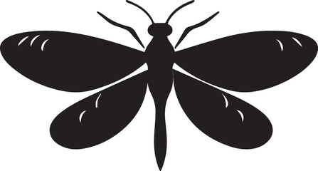 dragonfly silhouette vector