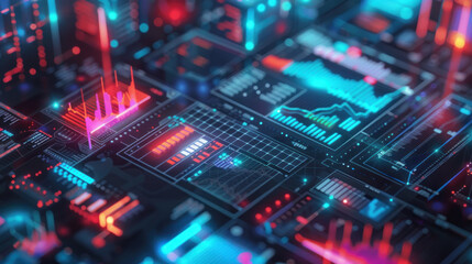 Obraz premium A digital portfolio showing a mix of investments, including stocks, real estate, and bonds, designed for long-term growth and stability.