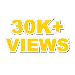 30K views on transparent background