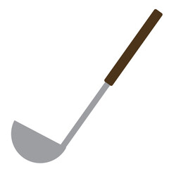 お玉と呼ばれる調理道具のイラスト