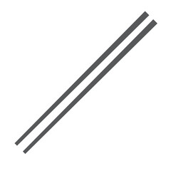 菜箸と呼ばれる、調理に使う箸の一種のイラスト