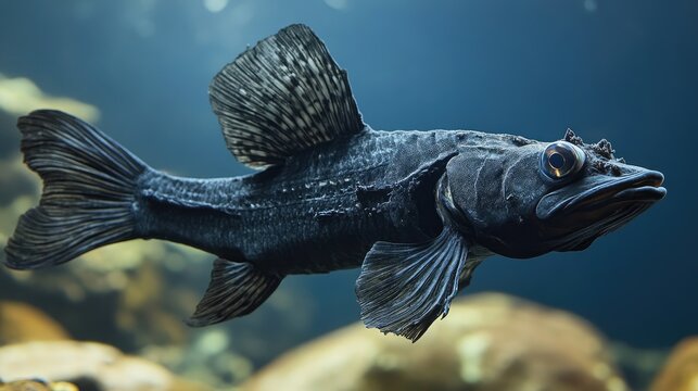 The black scabbardfish is an Atlantic Ocean fish known for its unique appearance and habitat in deeper waters