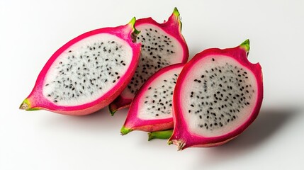 Dragon fruit on a white background