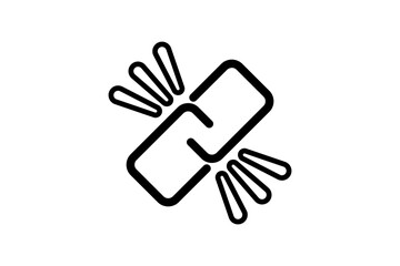 Connection icon. Related to interaction. suitable for web site, app, user interfaces. Line icon style