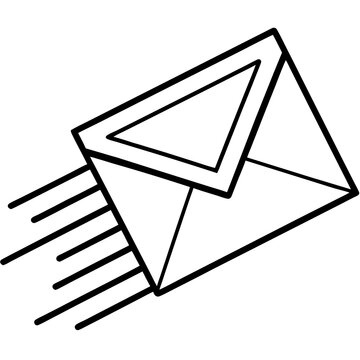 recommend clip art: email moving fast line art 