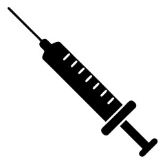 injection icon silhouette vector style 