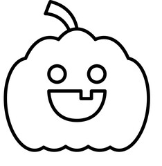 Halloween Pumpkin Icon, Creepy, Thanksgiving