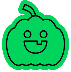 Halloween Pumpkin Icon, Creepy, Thanksgiving