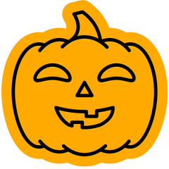 Halloween Pumpkin Icon, Creepy, Thanksgiving