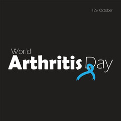 World Arthritis Day 12th October Vector Illustration
