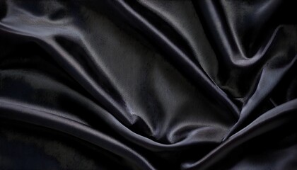 Fototapeta premium Black fabric texture with soft, velvety tactile feel