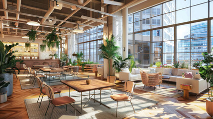 A future-ready workplace designed for small businesses, featuring cloud-based solutions, smart productivity tools, and flexible coworking spaces.