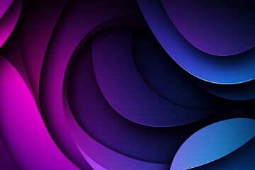 Fototapeta premium abstract background with circles and gradients, deep purple and blue shades, smooth transitions