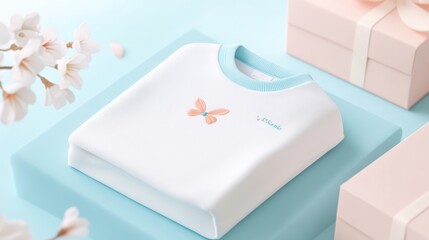 Elegant Butterfly Design on Soft White Sweatshirt