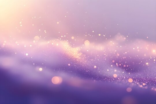 Soft purple backgrounds with shimmering lights in a dreamy atmosphere - Powered by Adobe
