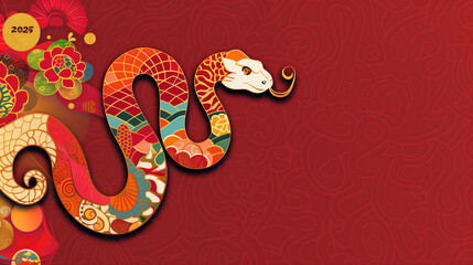 Obraz premium A snake-shaped 