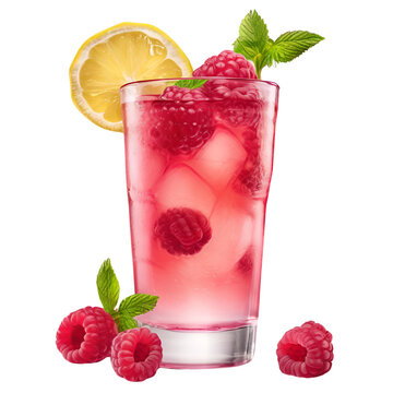 raspberry cocktail with mint