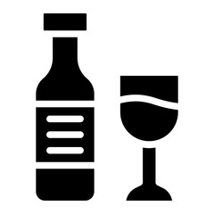 icon food and drink glyph