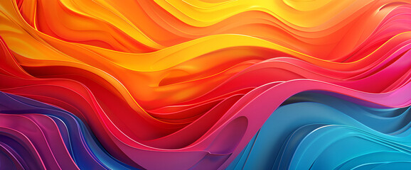 Obraz premium vibrant colors unfolds in the abstract modern wallpaper, transforming any environment with its lively and energetic ambiance ,abstract colorful background with marbling effect