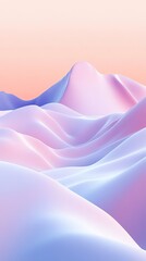 Fond d'écran d'une montagne abstraite en pastel

