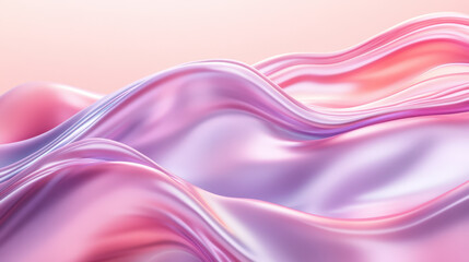 Abstract pink and purple cloth background with smooth elegant curves flowing in the wind