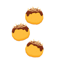 Takoyaki vector. Takoyaki on white background. Takoyaki isolated.