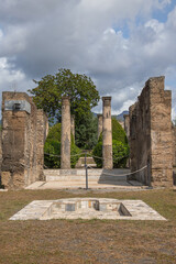 Vestiges de la Casa di Pansa (Maison de Pansa) à Pompéi