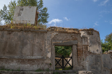 Naklejka premium vue de ruines de la ville de Pompéi