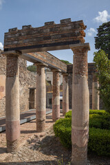 Fototapeta premium vue de ruines de la ville de Pompéi