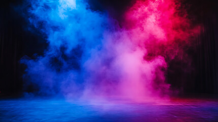 Fototapeta premium Blue and Pink Smoke Creating a Calming Atmosphere