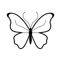 butterfly silhouette vector