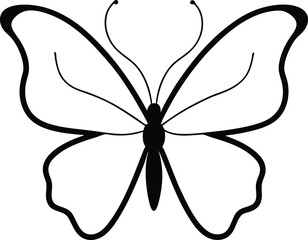 butterfly silhouette vector