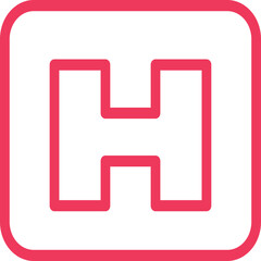 Single isolated icon with outline style icon on white background