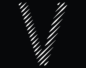 Word with V art & illustration icon