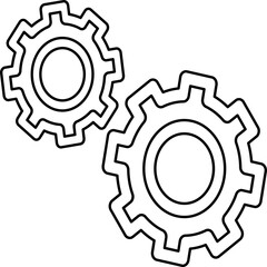 Single isolated icon with outline style icon on white background