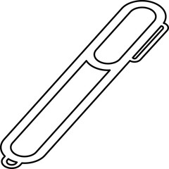 Single isolated icon with outline style icon on white background
