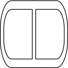 Single isolated icon with outline style icon on white background