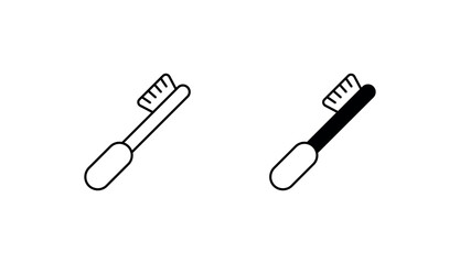 Brush icon design with white background stock illustration