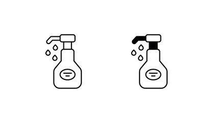 Shower cleaner icon design with white background stock illustration