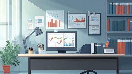 background with a clean and modern medical research facility featuring lab equipment and research materials