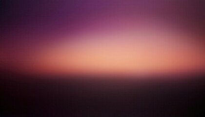 Fototapeta premium Serene Gradient Sunset. Gentle Blend of Soft Peach, Lavender, and Deep Purple Hues Fading Into Twilight, Capturing the Calm of Dusk Over a Smooth Horizon