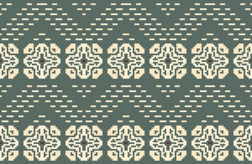 Pixel Art Abstract Arabic Geometric Patternfolk Embroidery, Aztec Geometric Ornament Print. Design for Carpet, Wallpaper, Clothing, Wrapping, Fabric