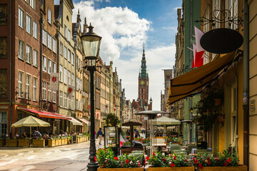 City of Gdansk - Old town with the beautiful buildings and streets © WildGlass Photograph
