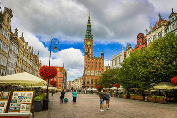 City of Gdansk - Old town with the beautiful buildings and streets © WildGlass Photograph