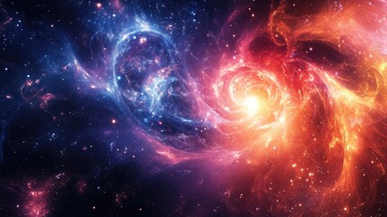 Stunning cosmic digital artwork with glowing space elements and intricate designs, perfect for unique and vibrant wallpaper backgrounds