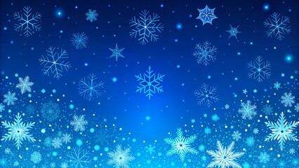christmas background with snowflakes