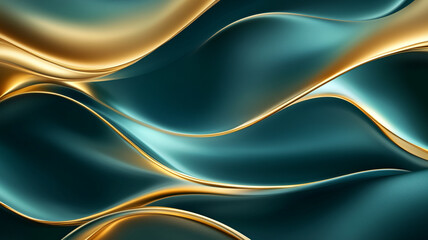 Smooth Abstract Background with Flowing Curves