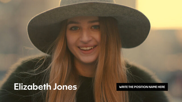 Lower Third Animation in Minimal Style | Bold Lower Thirds Templates for News and Media Broadcasts